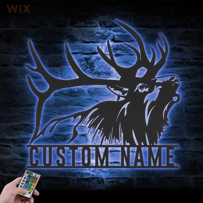 Hunting LED Metal Sign - Wix Decor