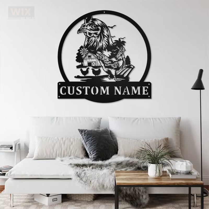 Farm LED Metal Sign - Wix Decor