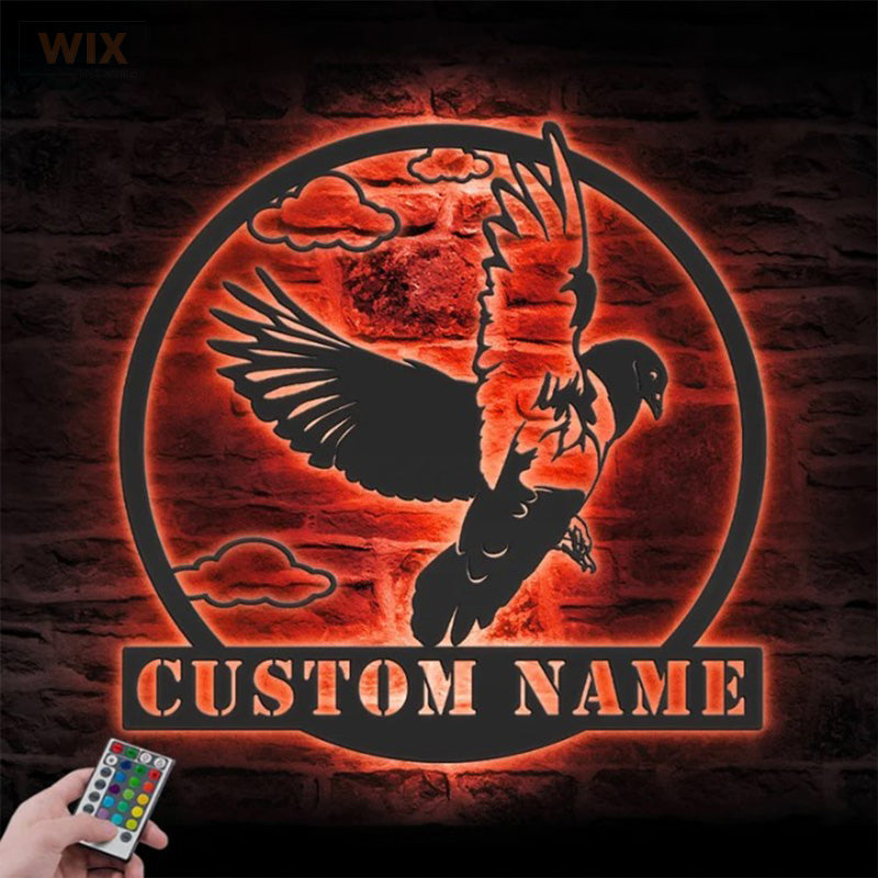 Birds LED Metal Sign - Wix Decor