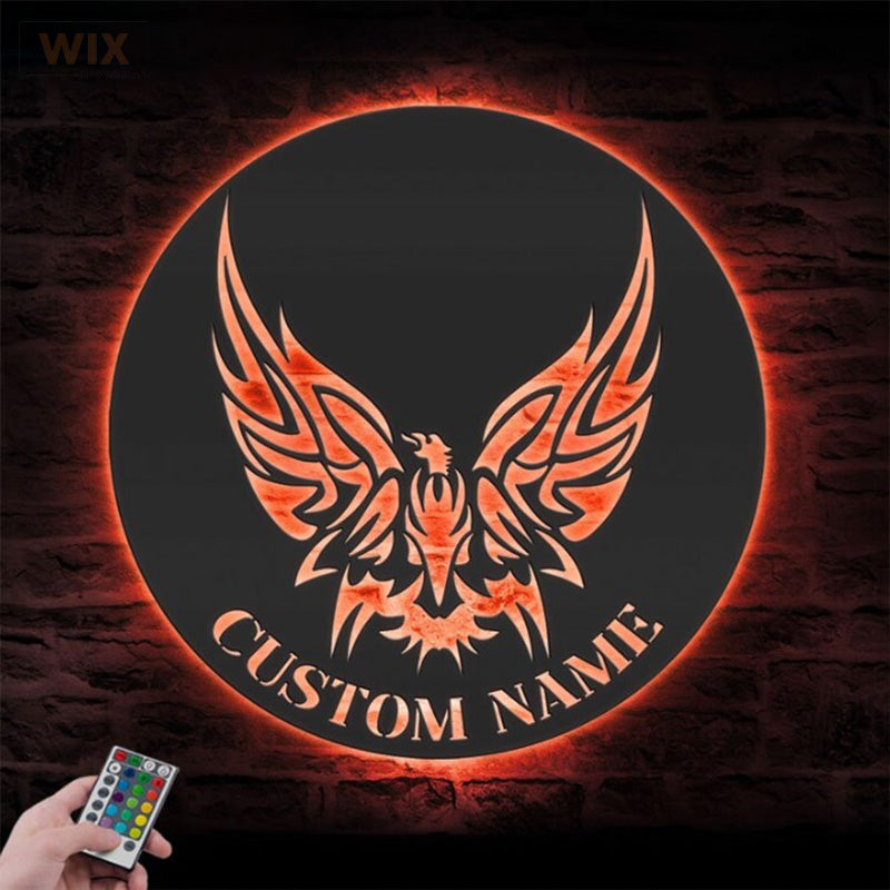 Birds LED Metal Sign