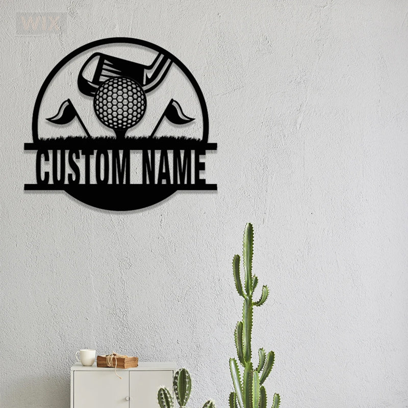 Golf LED Metal Sign - Wix Decor