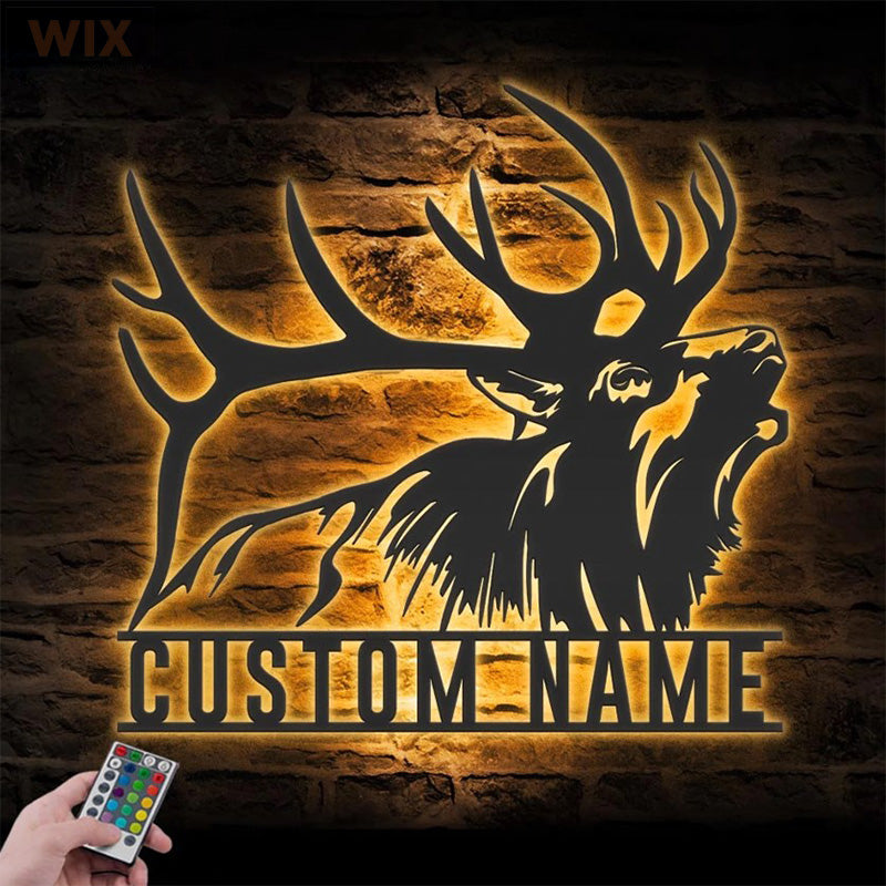 Hunting LED Metal Sign - Wix Decor