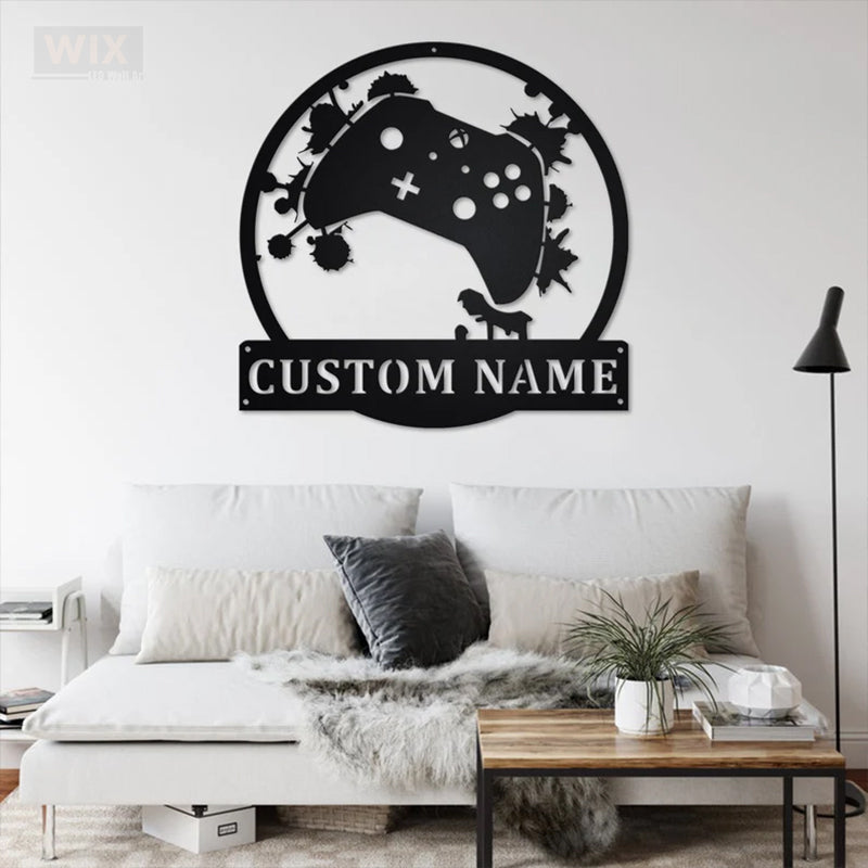 Gamer Zone LED Metal Sign