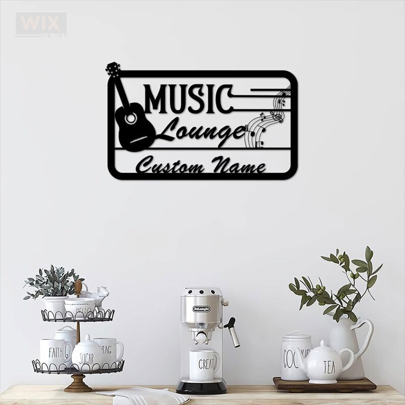 Guitar LED Metal Sign