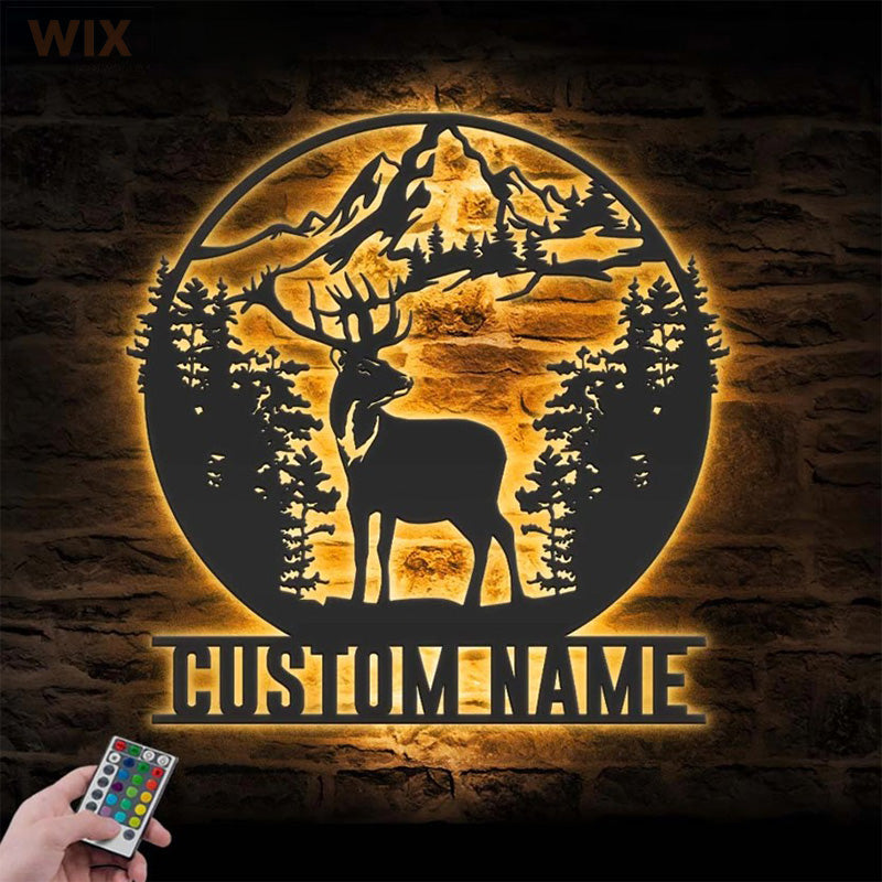 Hunting LED Metal Sign - Wix Decor