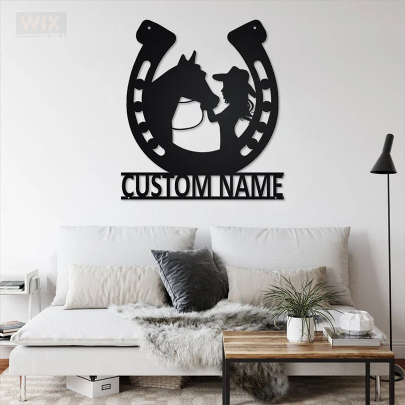 Horse LED Metal Sign - Wix Decor