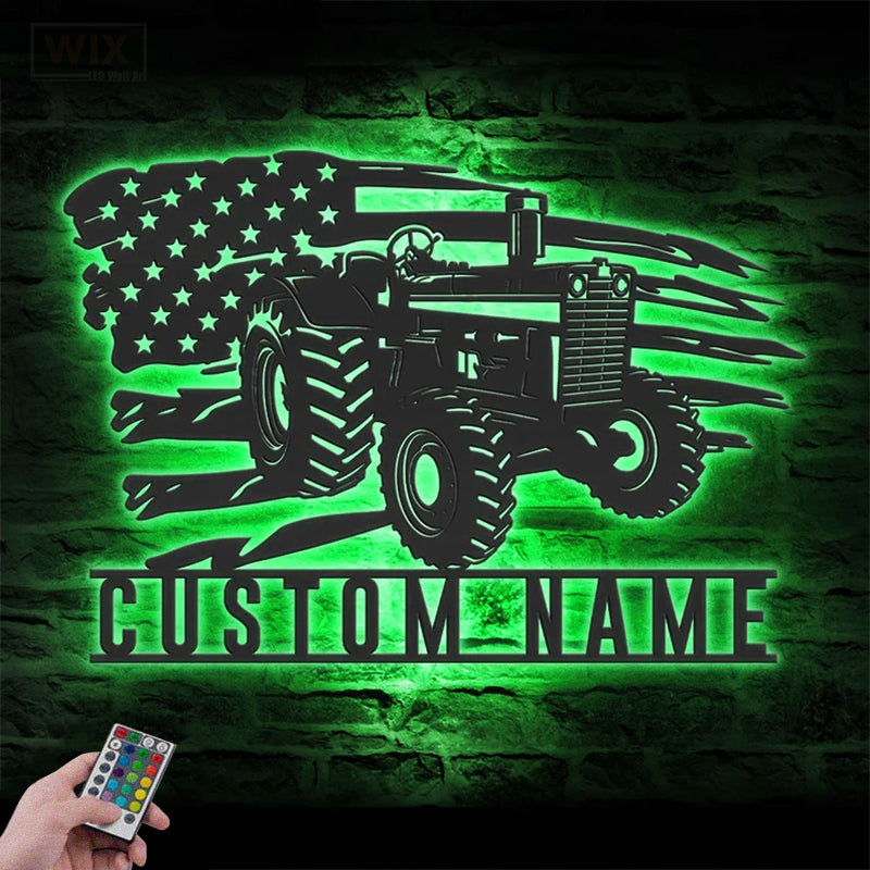 Farm LED Metal Sign