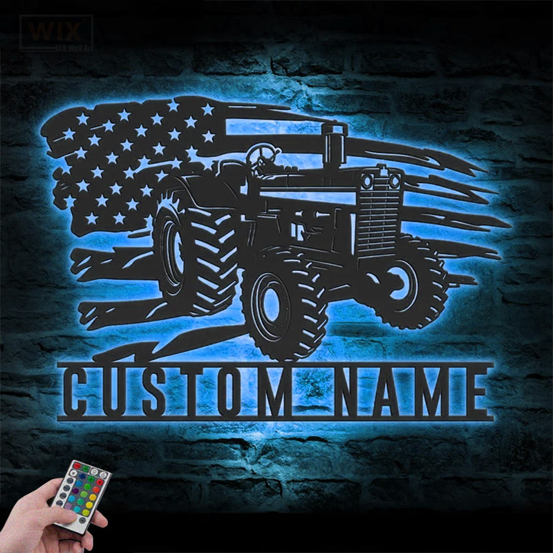 Farm LED Metal Sign