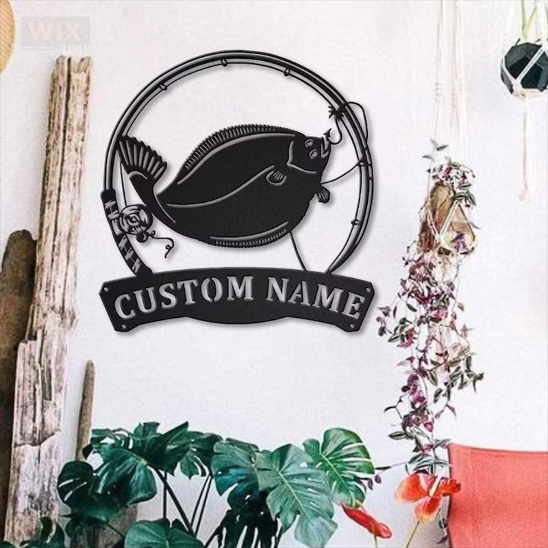 Fishing LED Metal Sign - Wix Decor