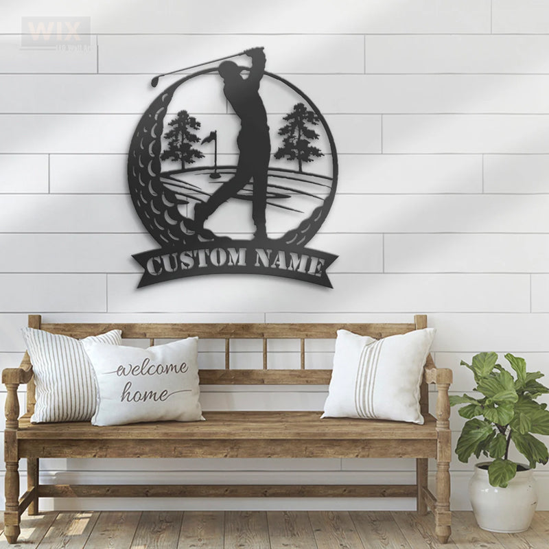 Golf LED Metal Sign - Wix Decor