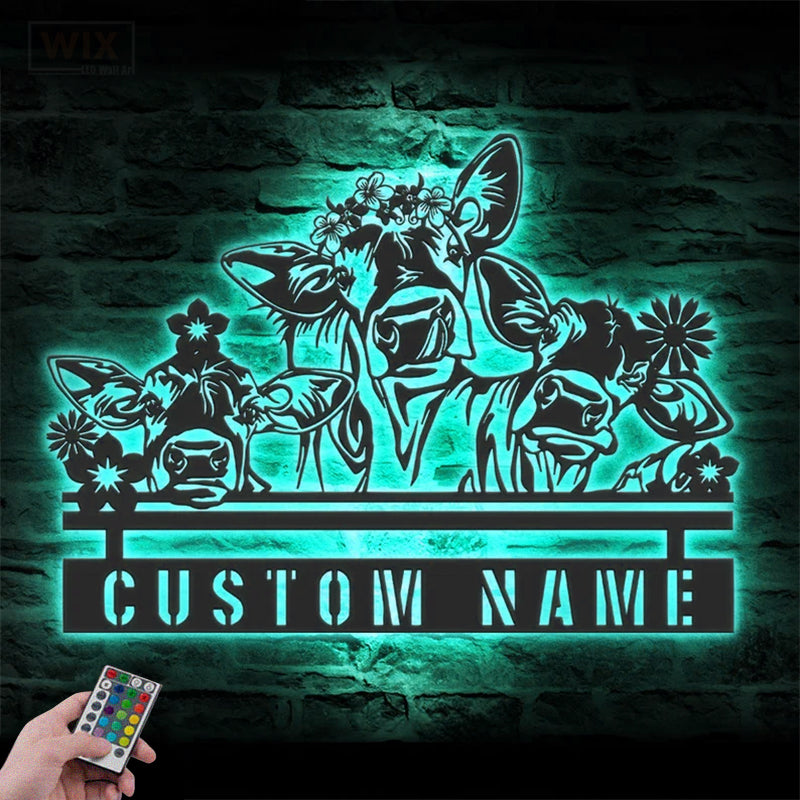 Farm LED Metal Sign
