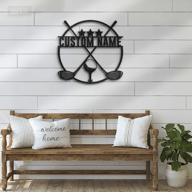 Golf LED Metal Sign - Wix Decor