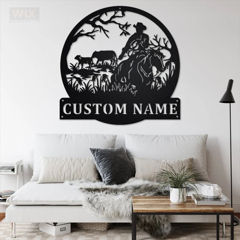 Horse LED Metal Sign - Wix Decor
