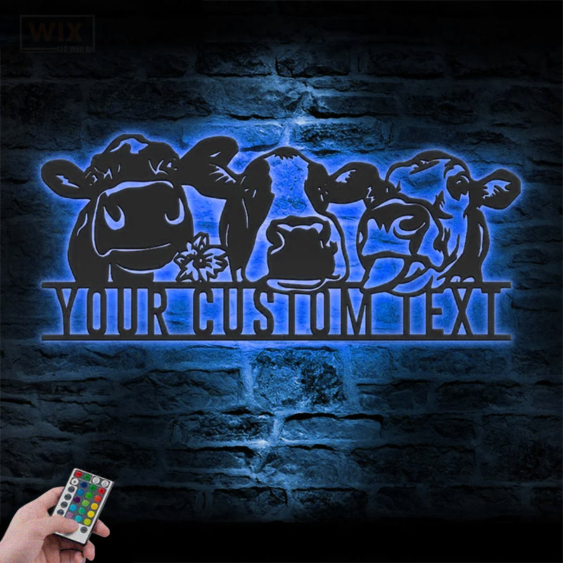 Farm LED Metal Sign