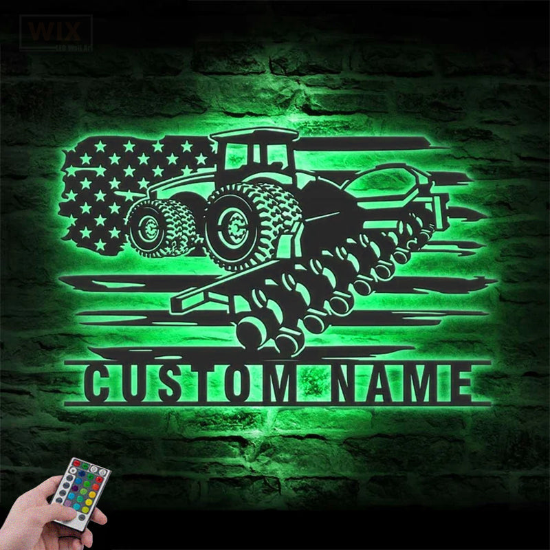 Farm LED Metal Sign