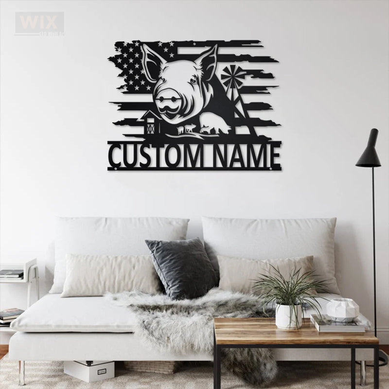 Farm LED Metal Sign
