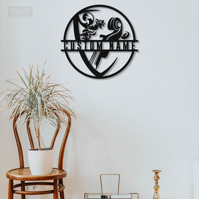 Guitar LED Metal Sign