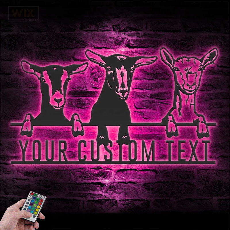 Farm LED Metal Sign
