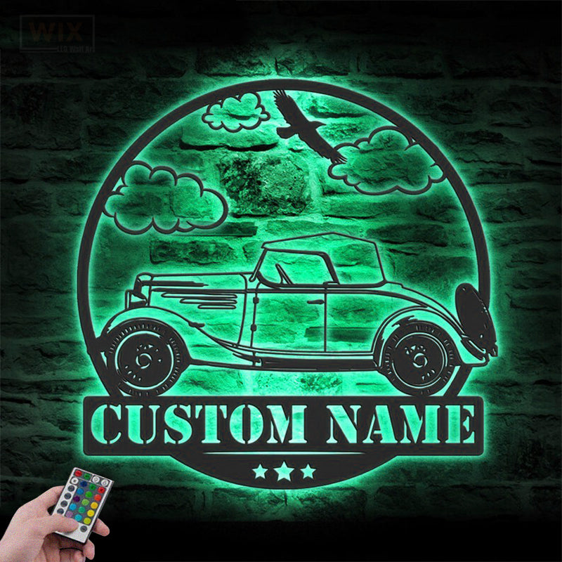 Garage LED Metal Sign - Wix Decor