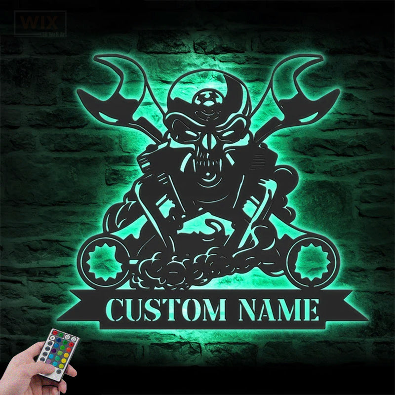 Garage LED Metal Sign