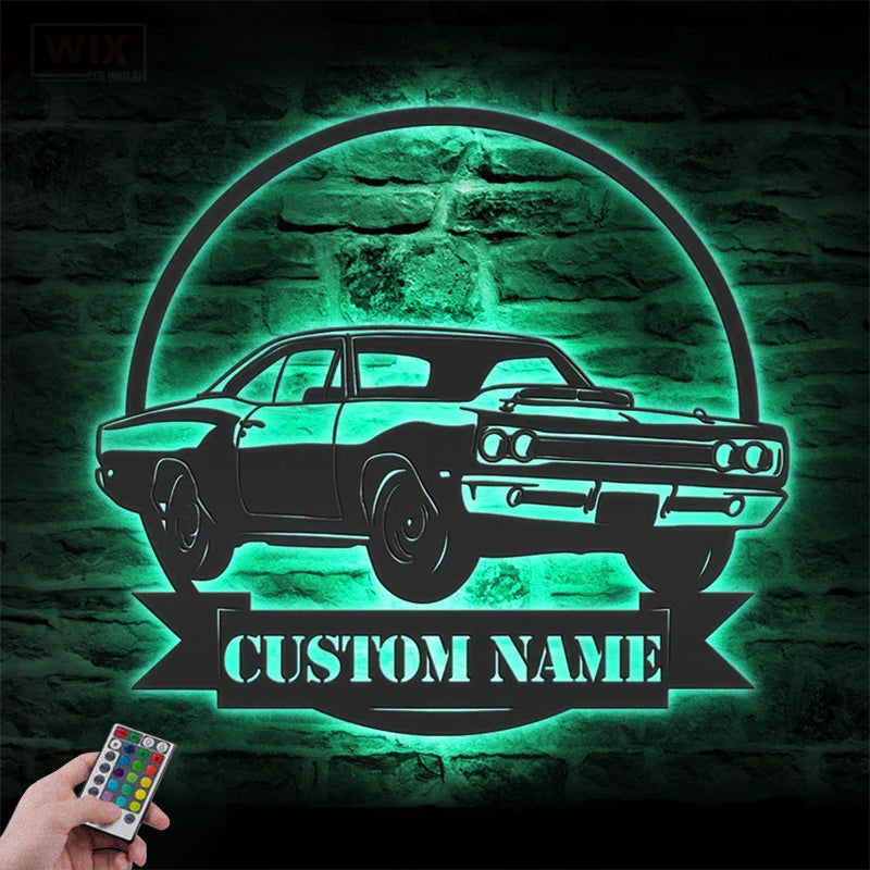 Garage LED Metal Sign - Wix Decor