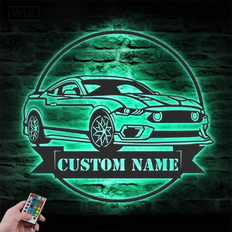 Garage LED Metal Sign - Wix Decor