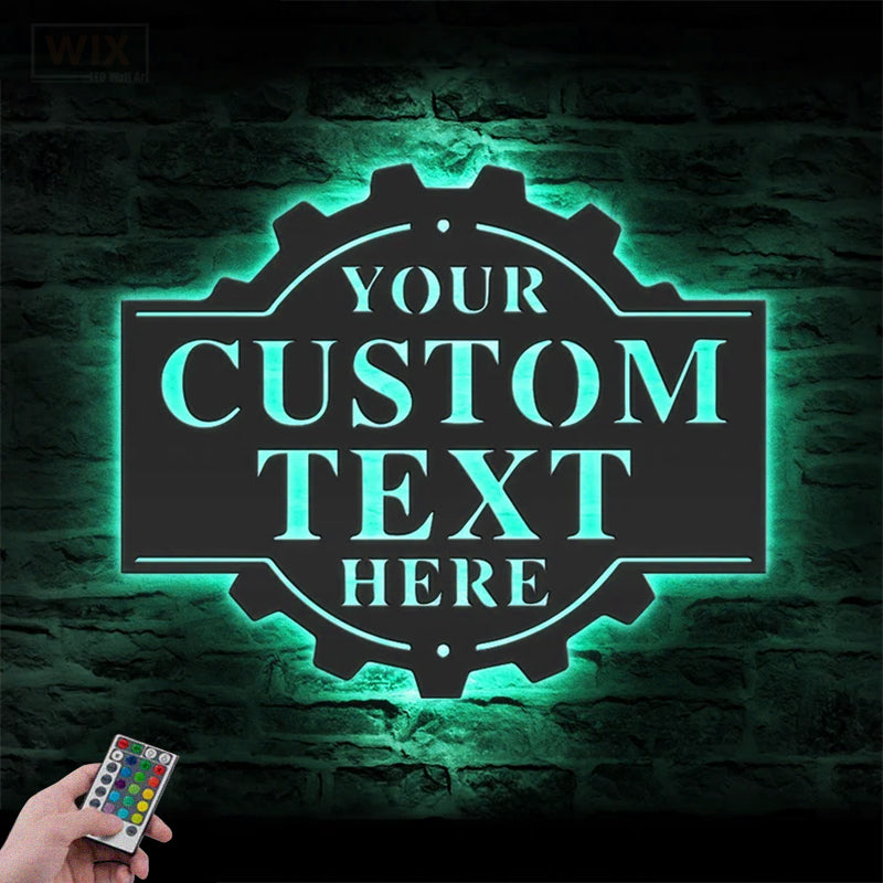 Garage LED Metal Sign