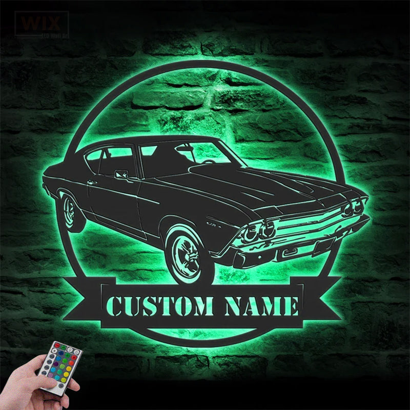 Garage LED Metal Sign - Wix Decor