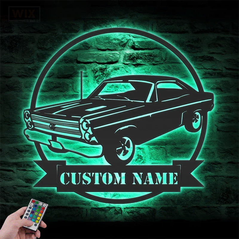 Garage LED Metal Sign - Wix Decor