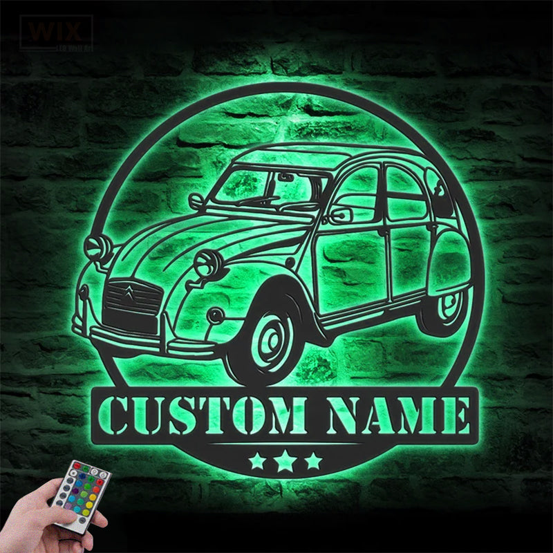 Garage LED Metal Sign - Wix Decor