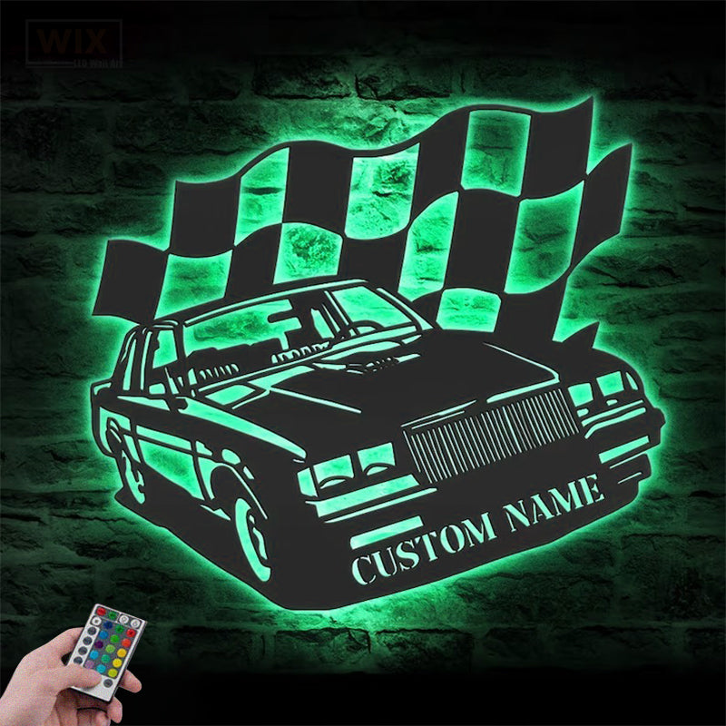 Garage LED Metal Sign - Wix Decor