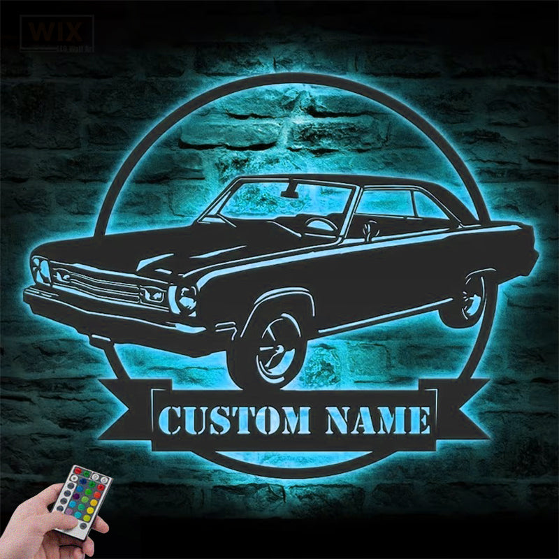 Garage LED Metal Sign - Wix Decor