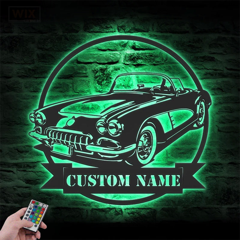 Garage LED Metal Sign - Wix Decor