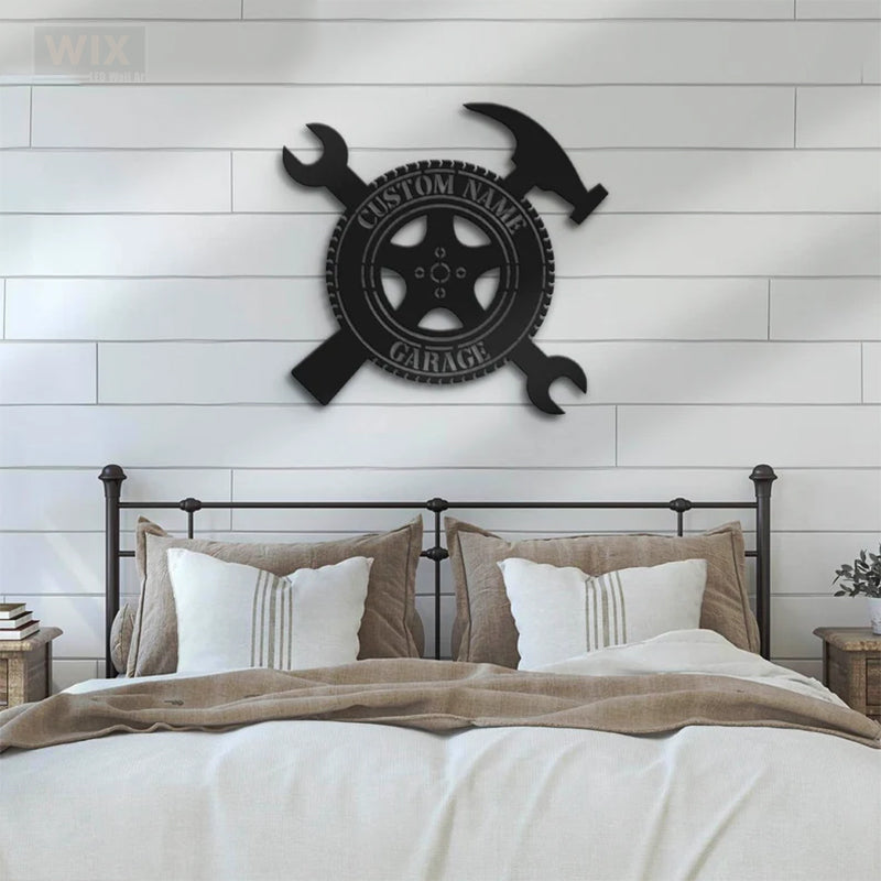 Garage LED Metal Sign