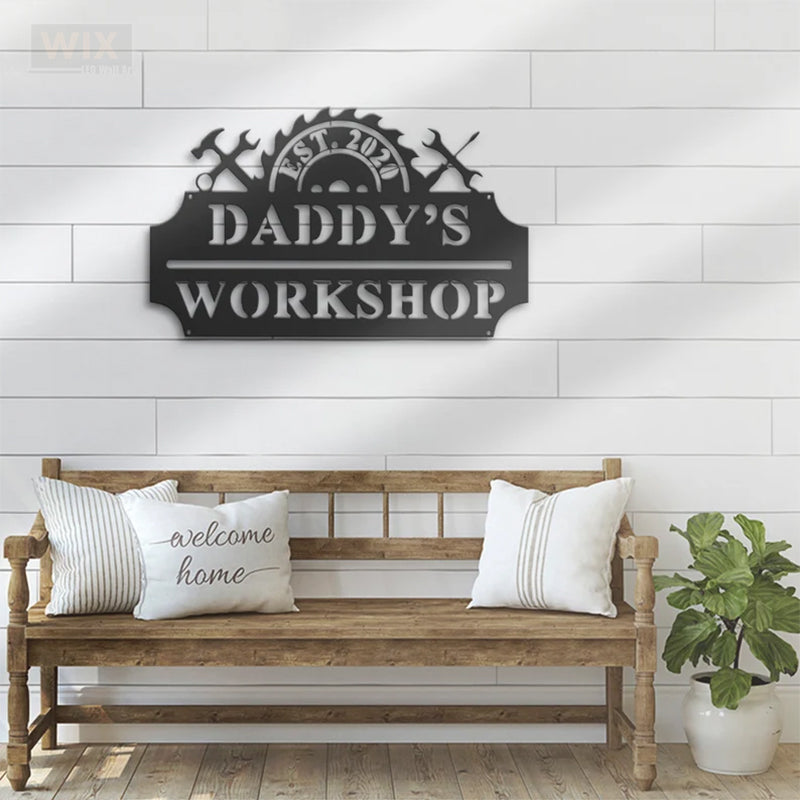 Garage LED Metal Sign