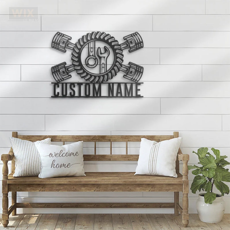 Garage LED Metal Sign