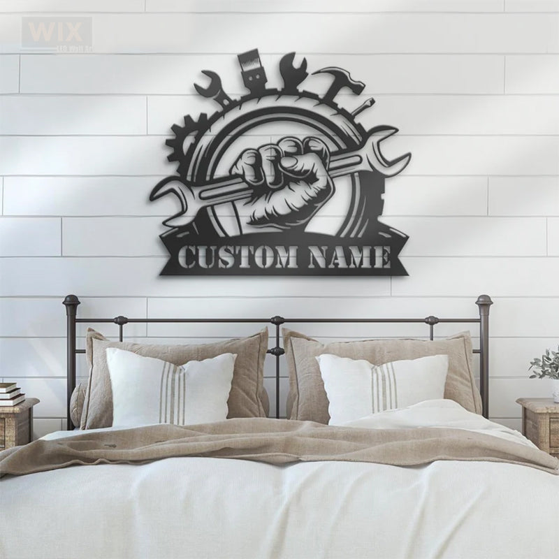 Garage LED Metal Sign - Wix Decor