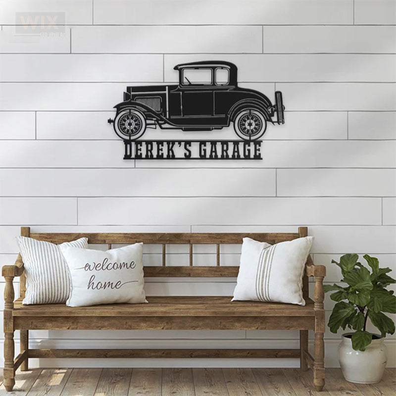 Garage LED Metal Sign
