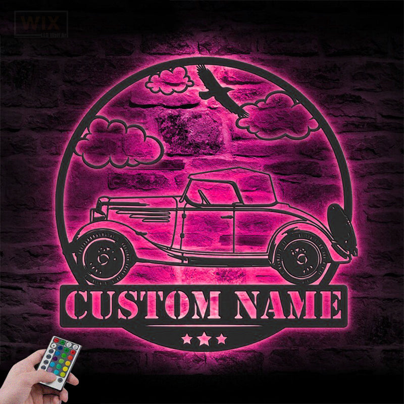 Garage LED Metal Sign - Wix Decor
