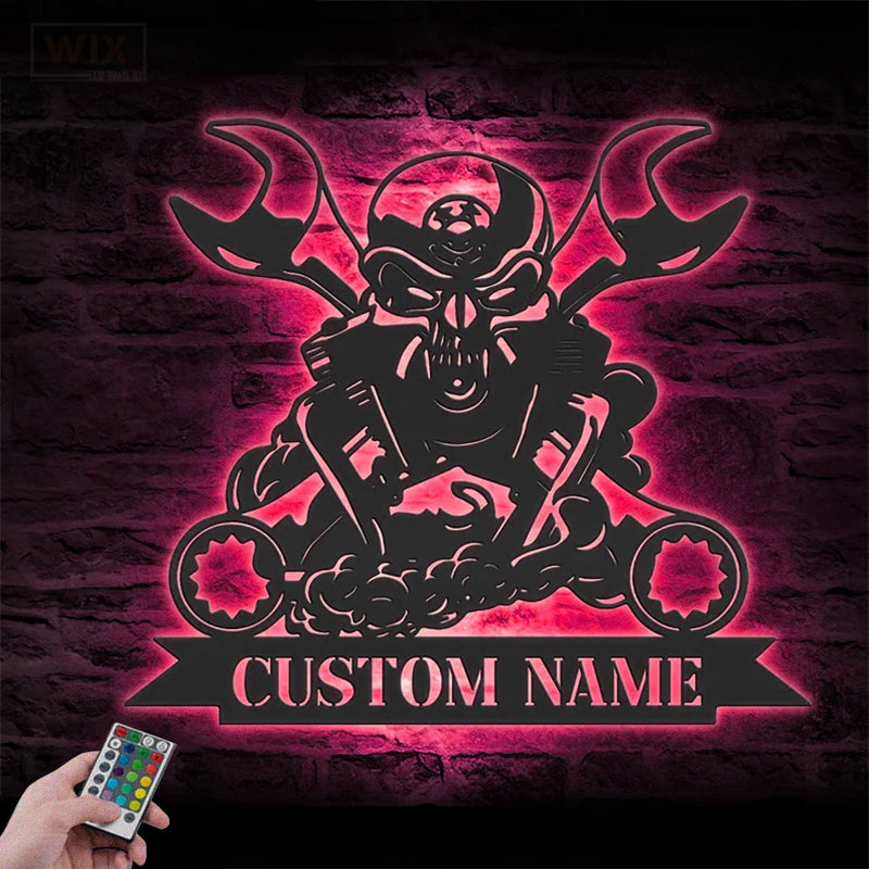 Garage LED Metal Sign