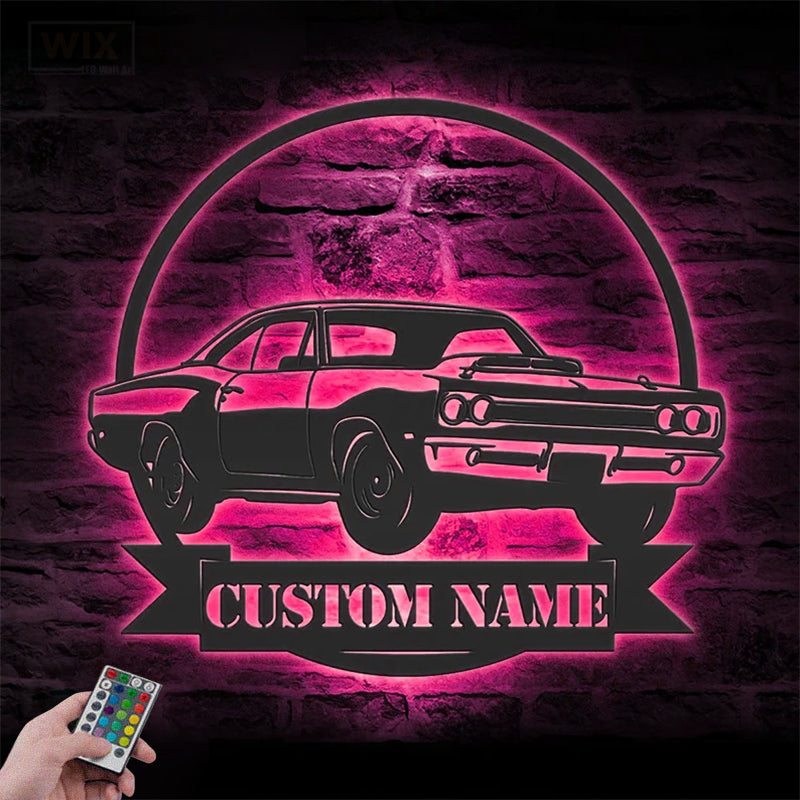 Garage LED Metal Sign - Wix Decor