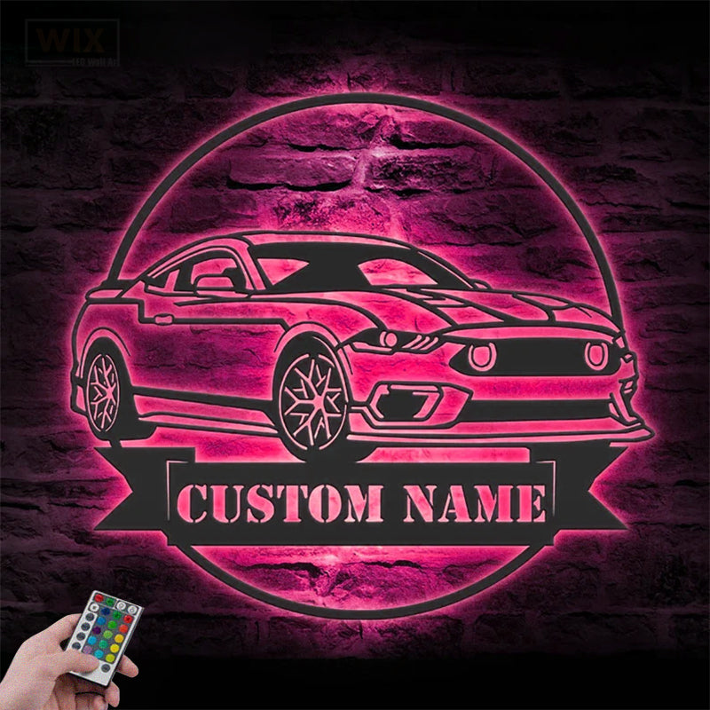 Garage LED Metal Sign - Wix Decor