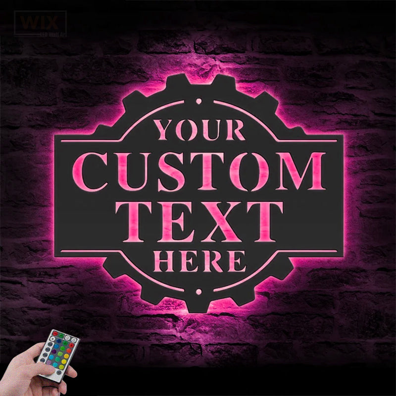Garage LED Metal Sign