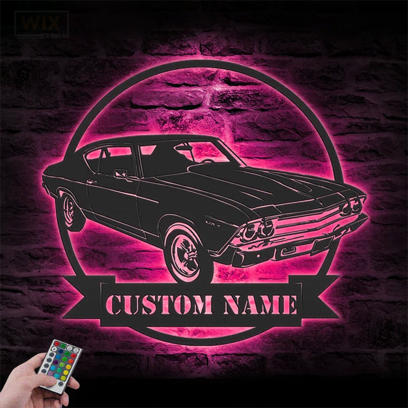 Garage LED Metal Sign - Wix Decor