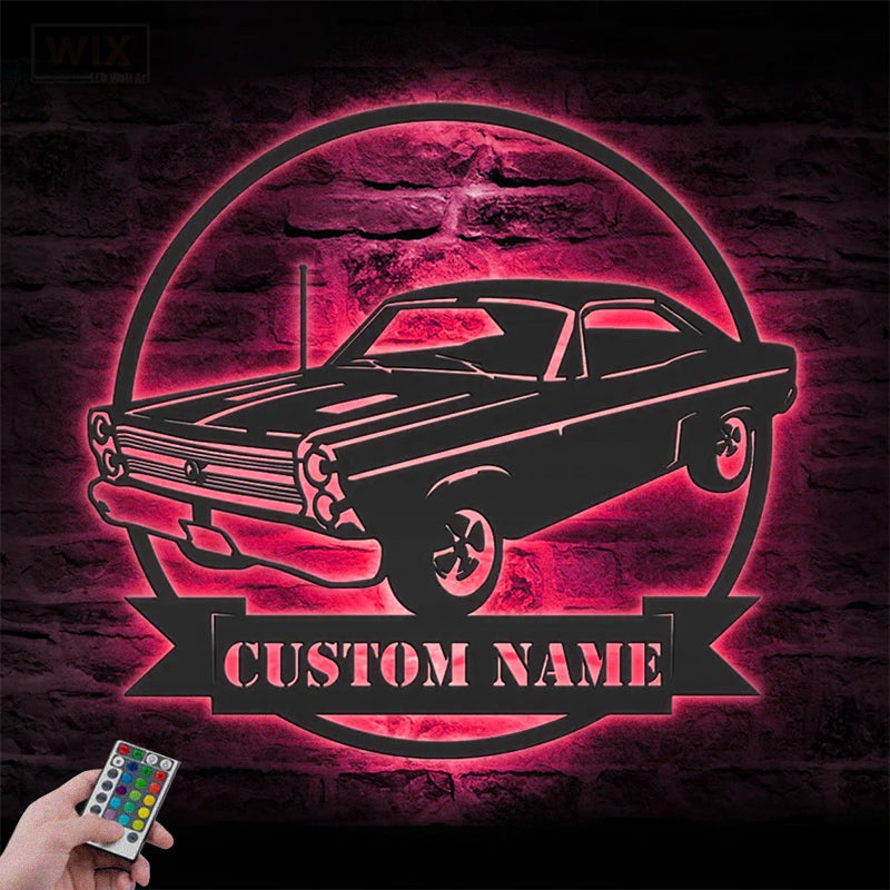 Garage LED Metal Sign - Wix Decor