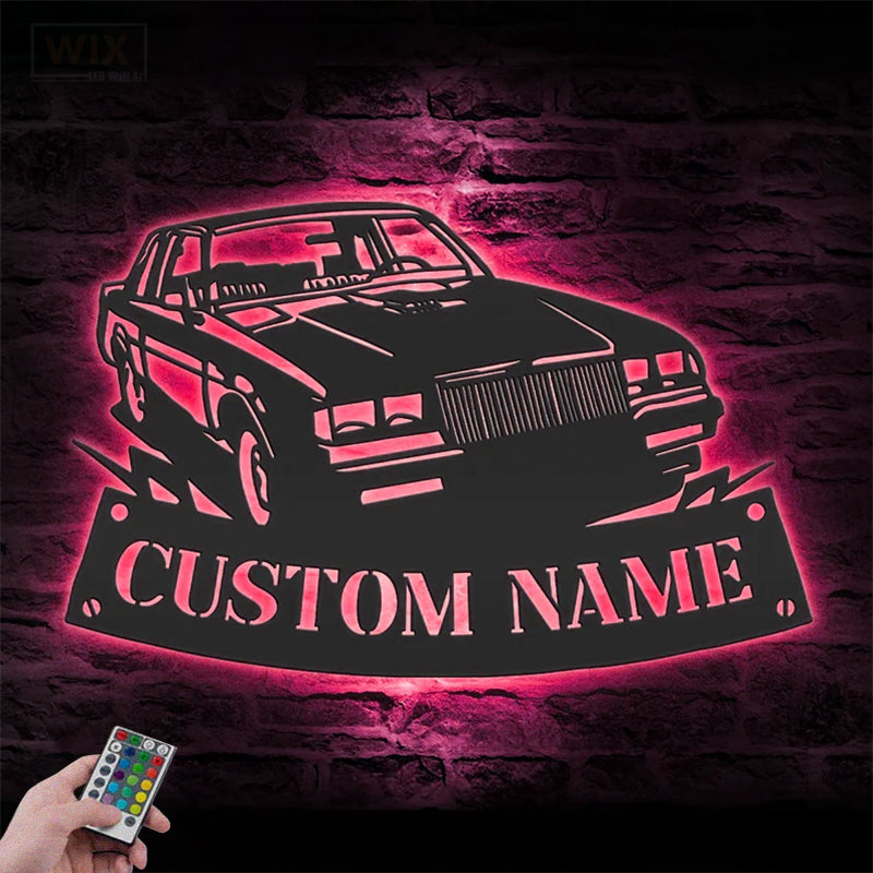 Garage LED Metal Sign