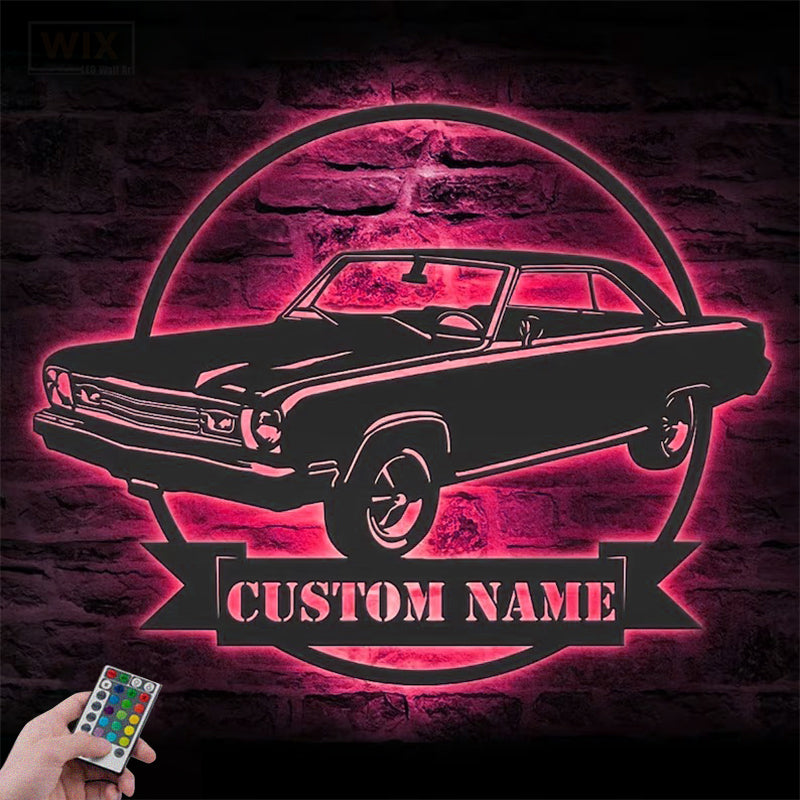 Garage LED Metal Sign - Wix Decor