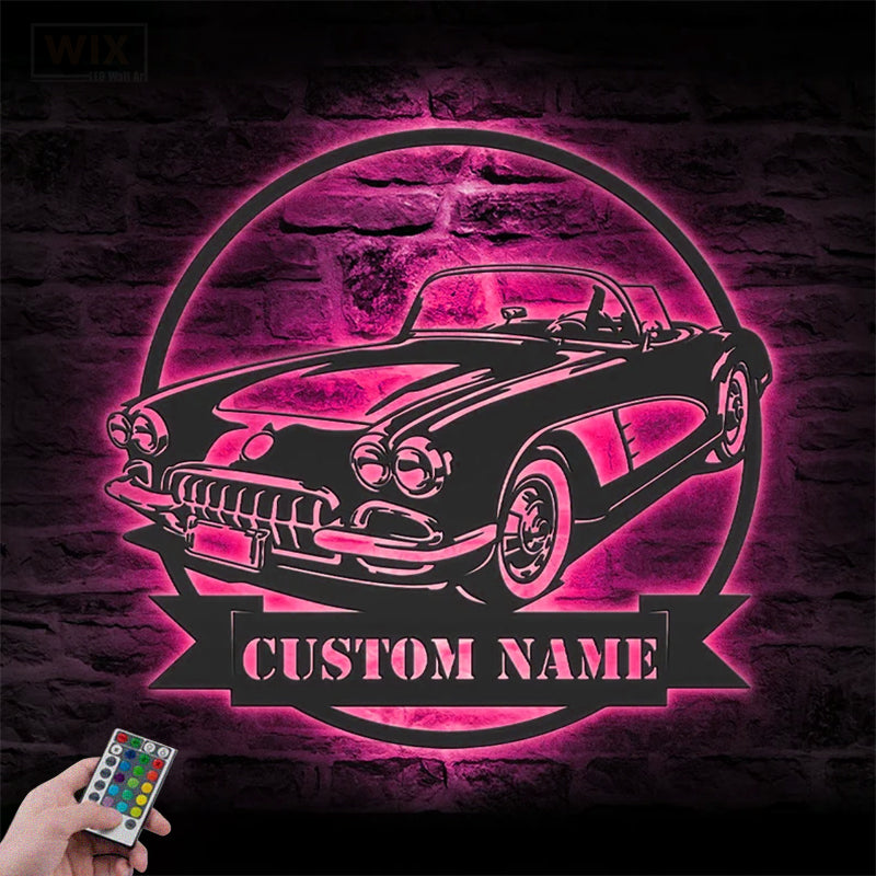 Garage LED Metal Sign - Wix Decor