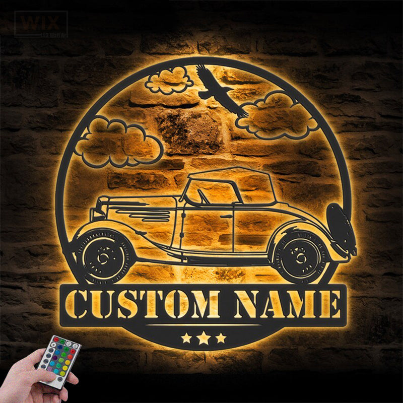 Garage LED Metal Sign - Wix Decor