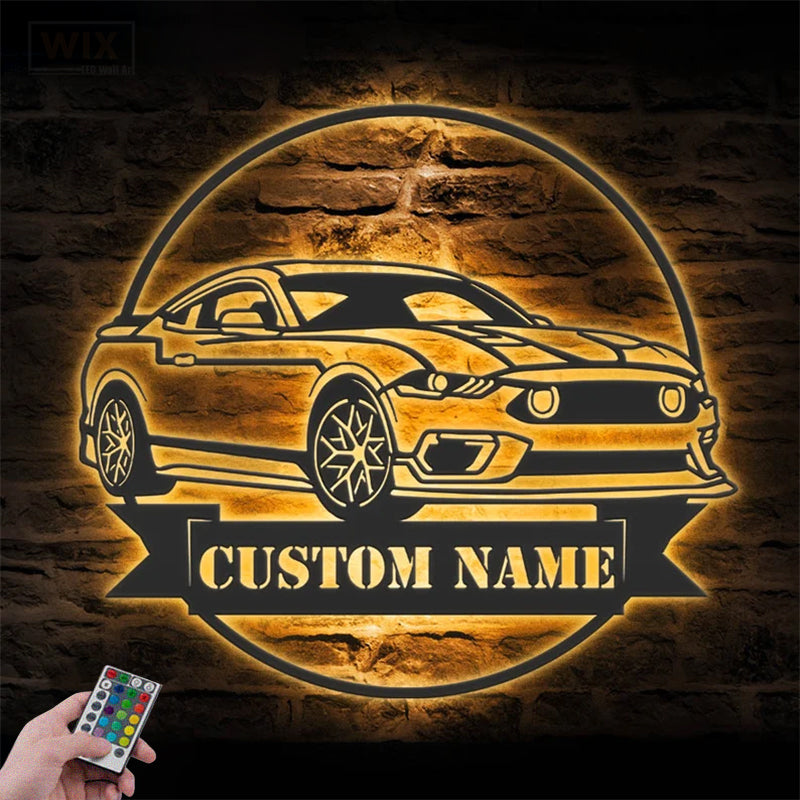 Garage LED Metal Sign - Wix Decor